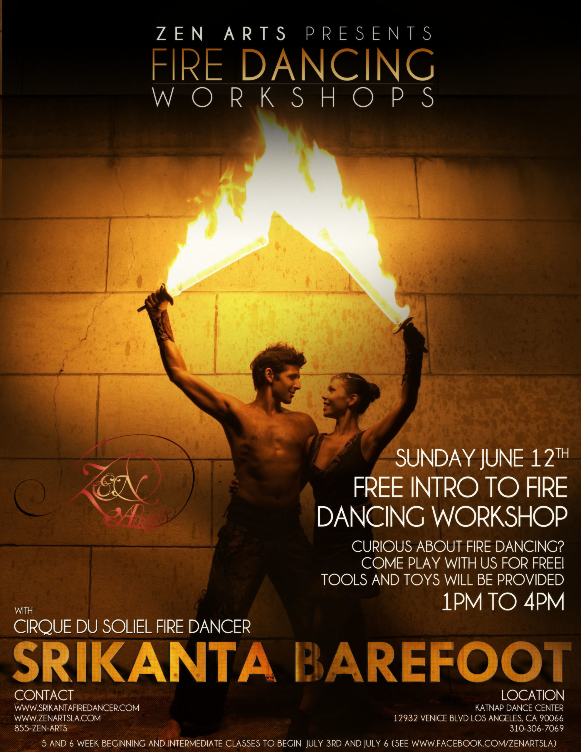 Fire Dancing with Cirque Du Soleil Fire Dancer ZenArts